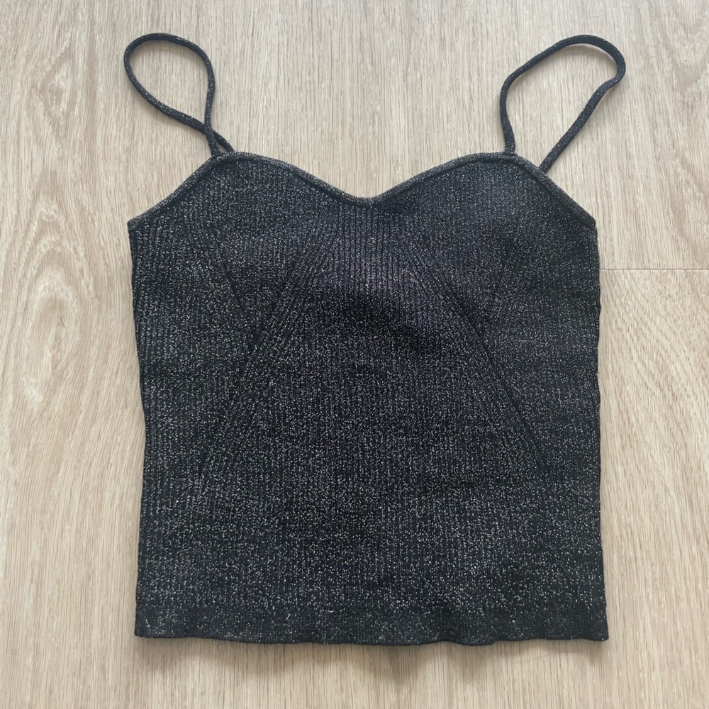 H&M Black Sparkle Top